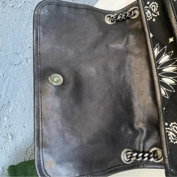 SOLD Saint Laurent YSL Medium Niki Chevron Quilted Bandana Bag - Picture 10 of 16